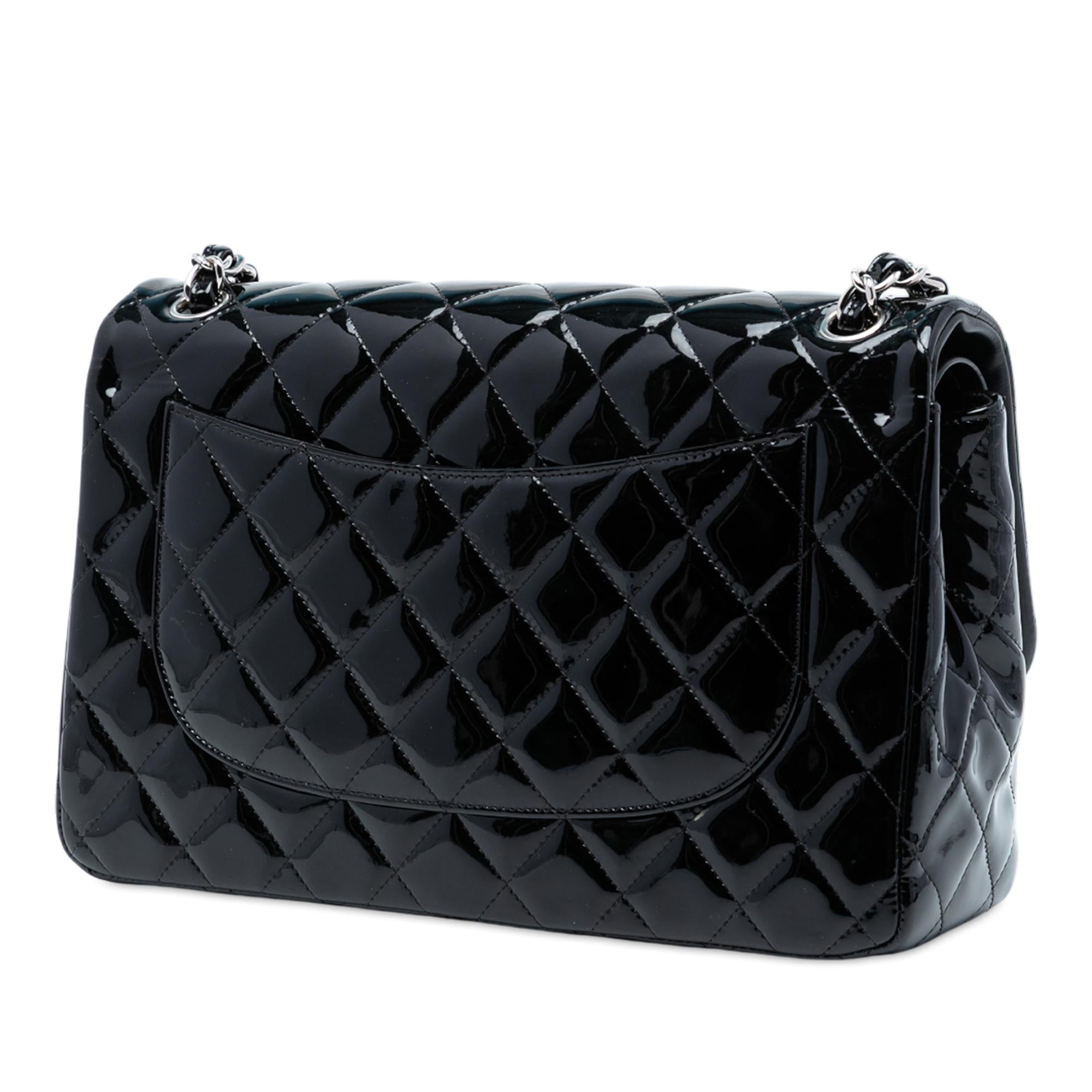 Chanel Jumbo Classic Patent Double Flap