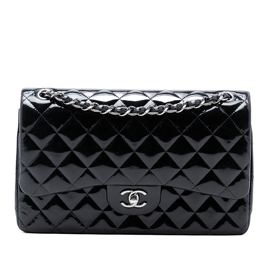Chanel Jumbo Classic Patent Double Flap