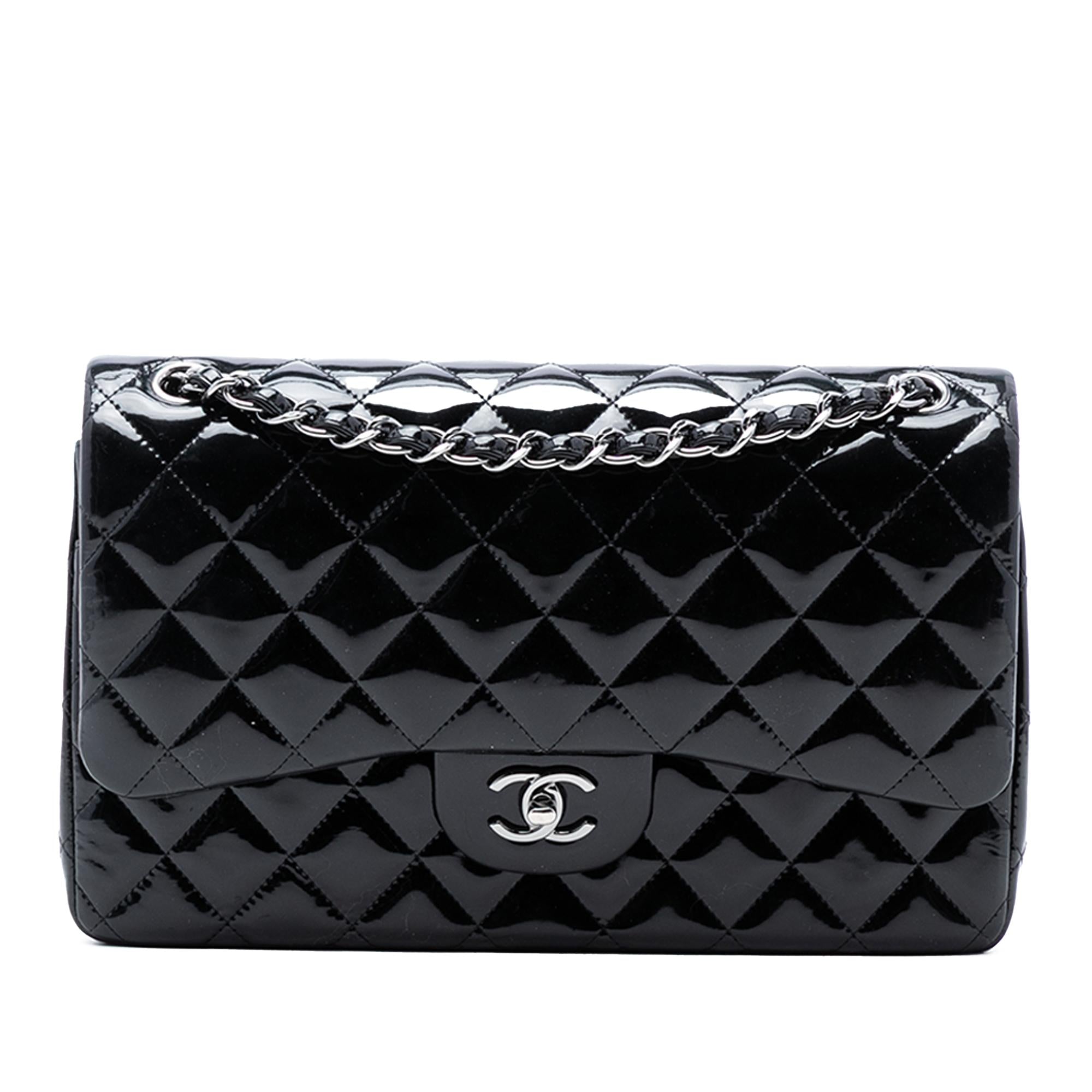 Chanel Jumbo Classic Patent Double Flap