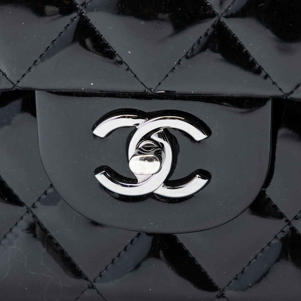 Chanel Jumbo Classic Patent Double Flap