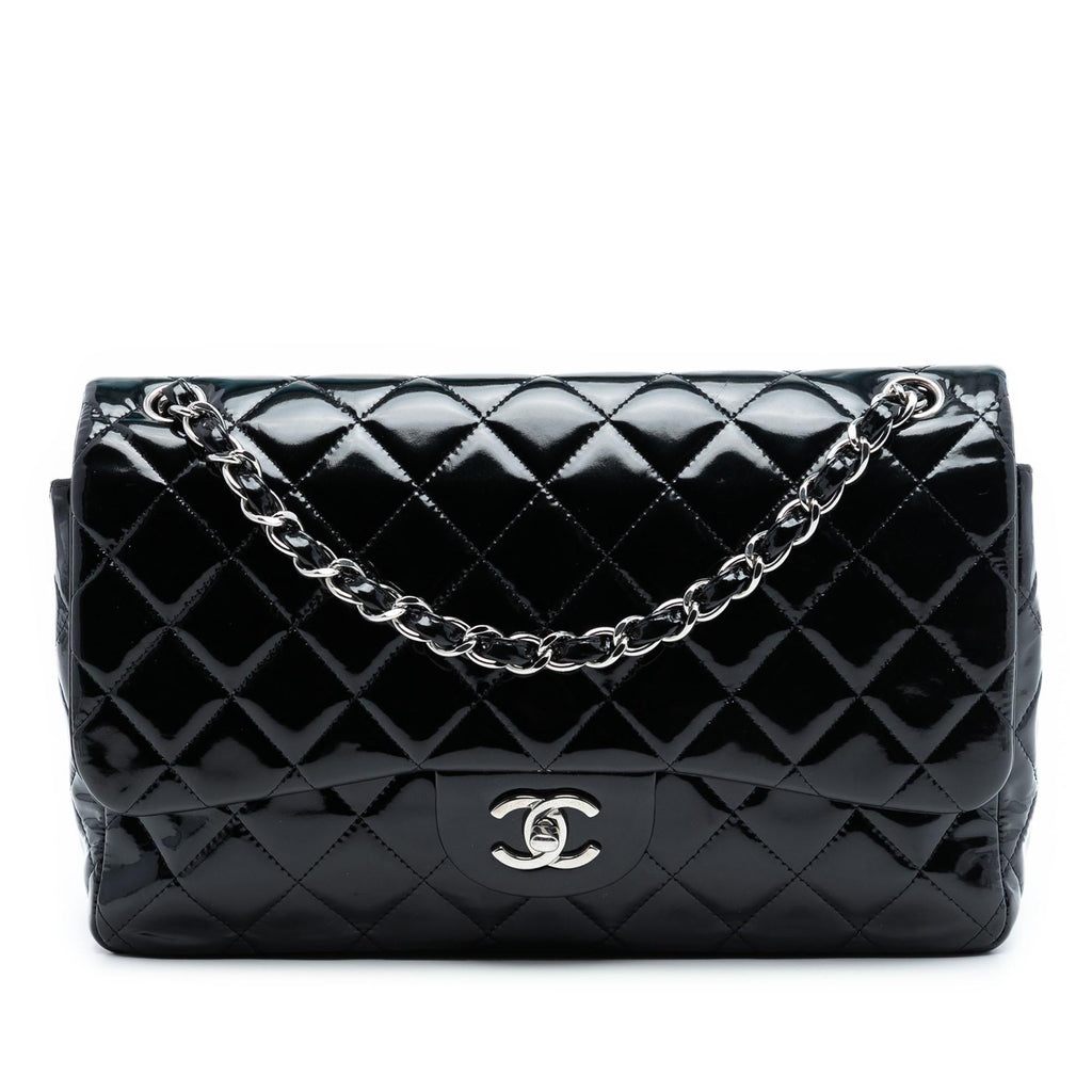 Chanel Jumbo Classic Patent Double Flap