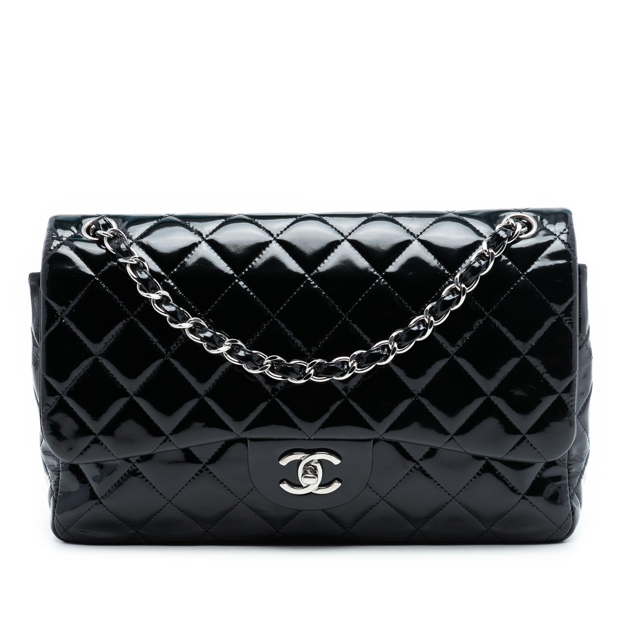 Chanel Jumbo Classic Patent Double Flap