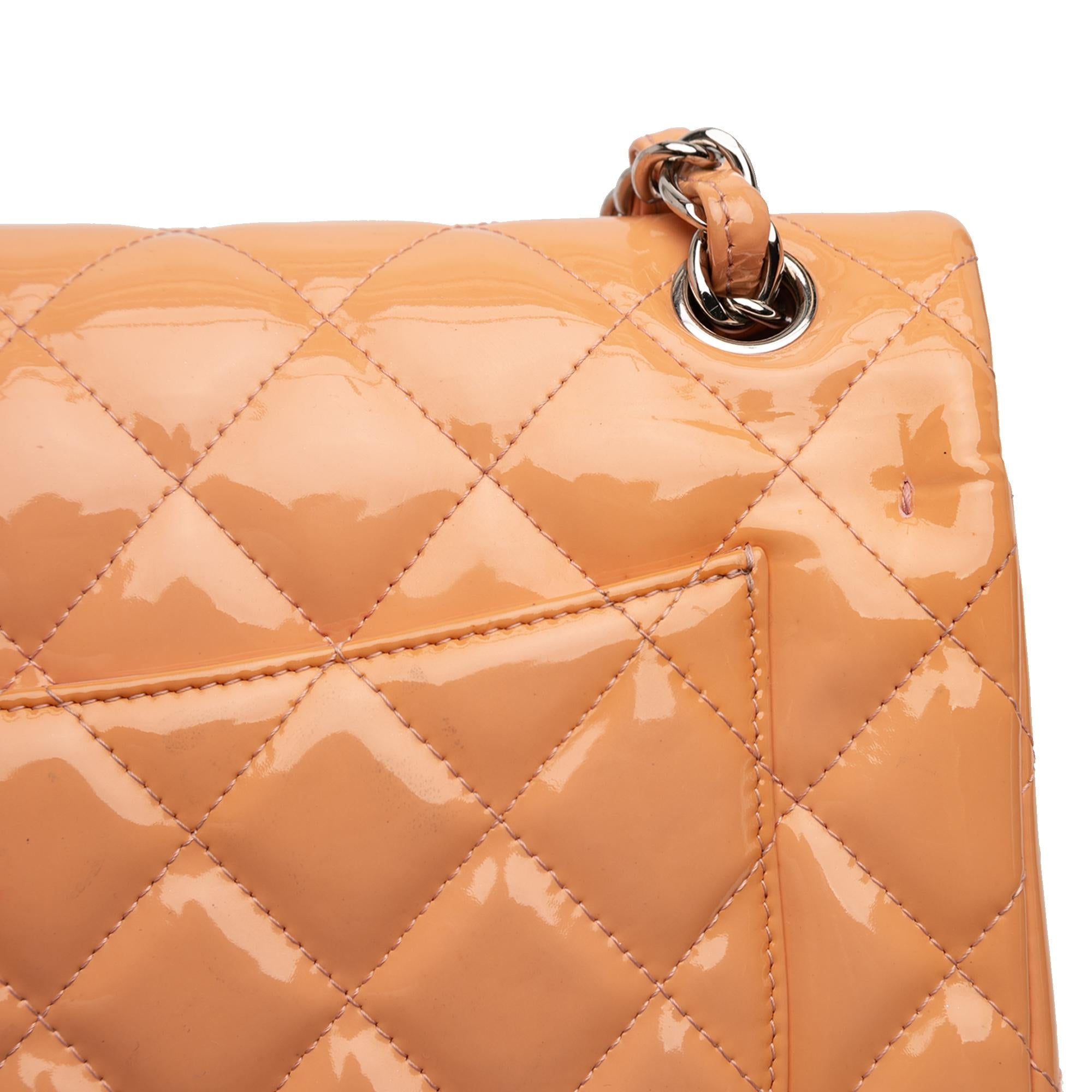 Chanel Jumbo Classic Patent Double Flap