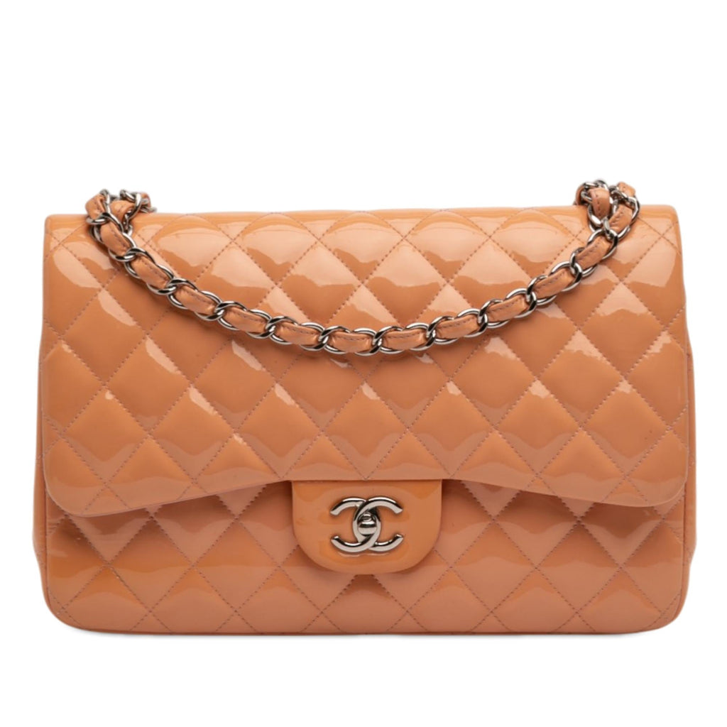 Chanel Jumbo Classic Patent Double Flap