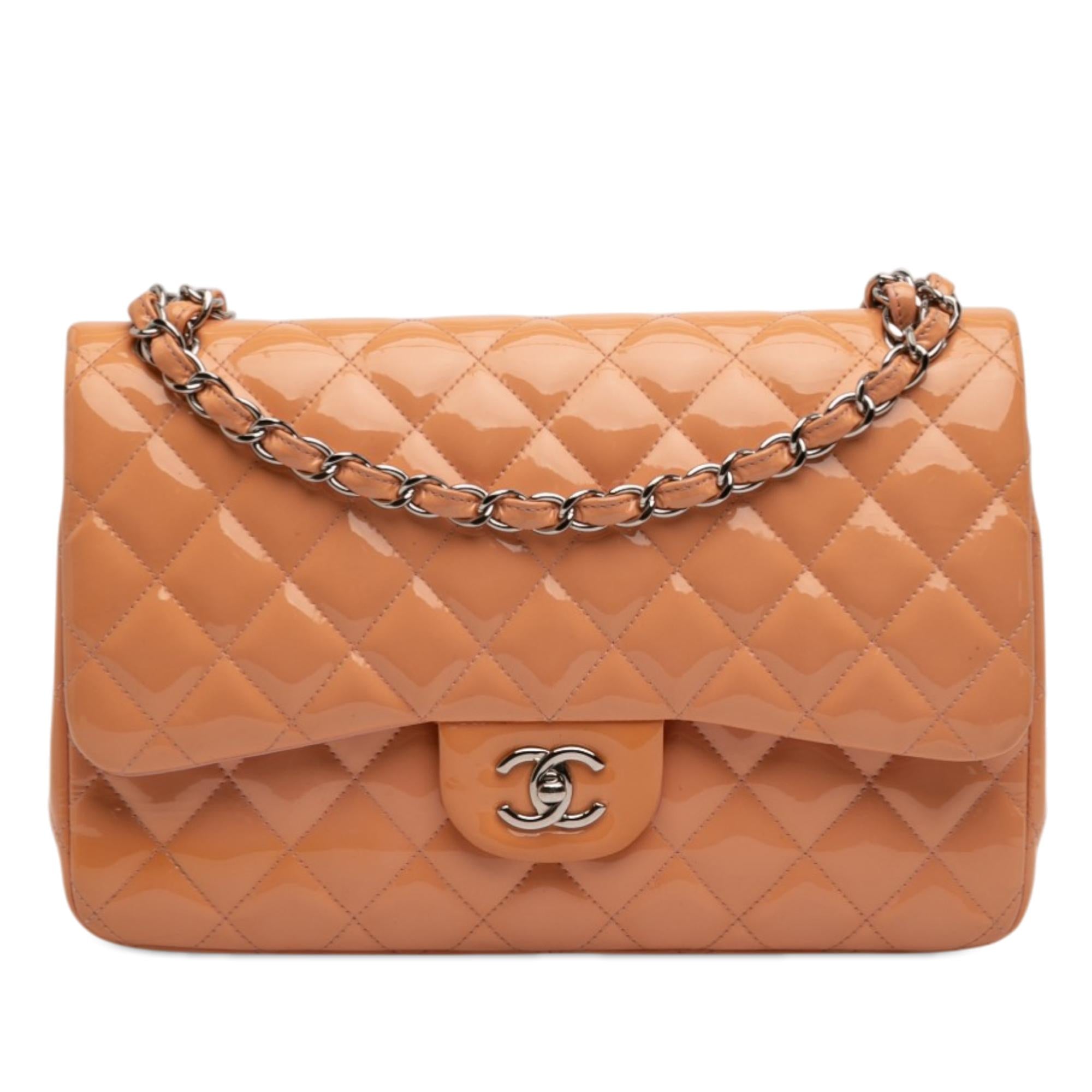 Chanel Jumbo Classic Patent Double Flap