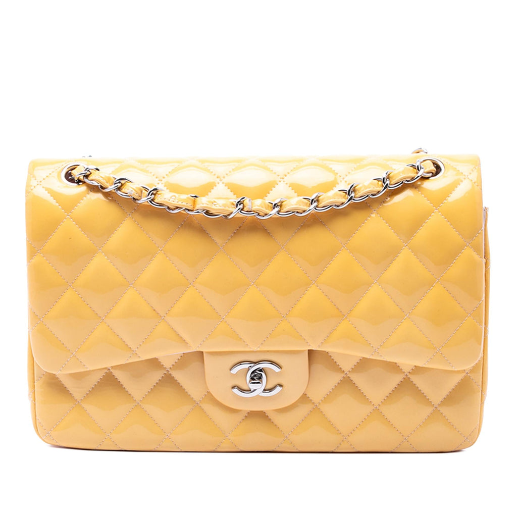 Chanel Jumbo Classic Patent Double Flap