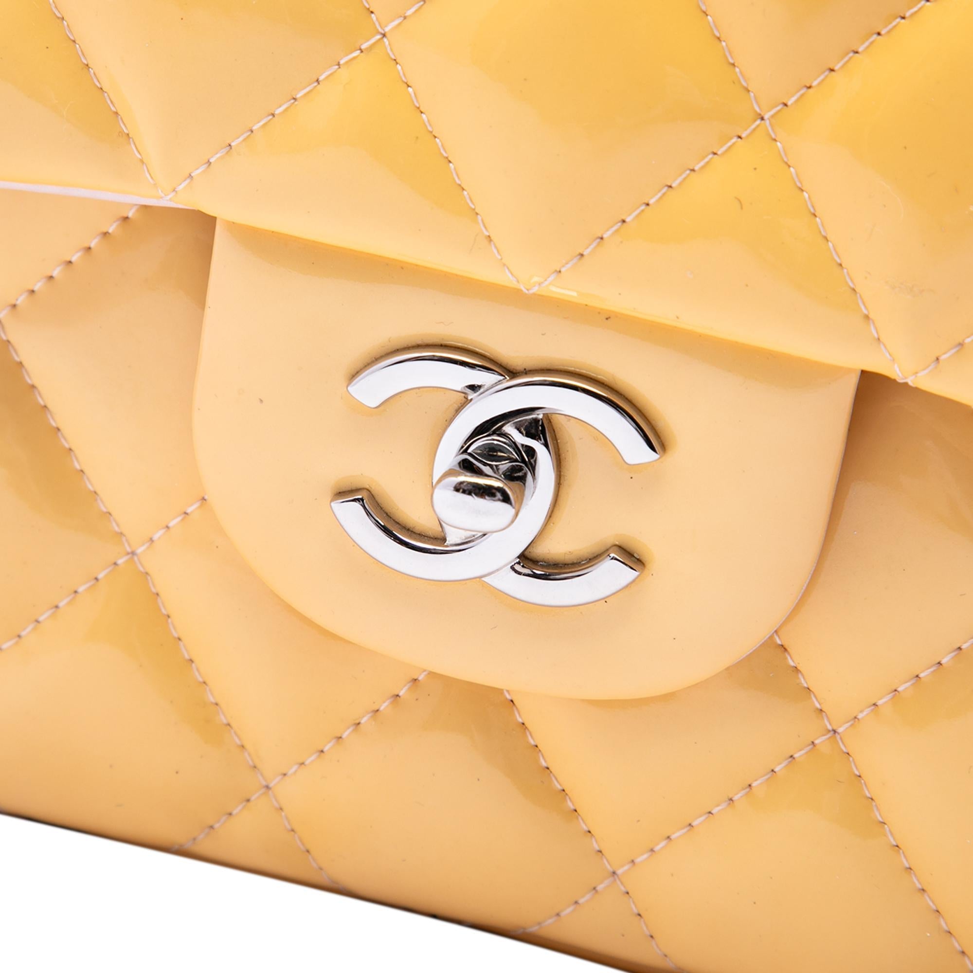 Chanel Jumbo Classic Patent Double Flap