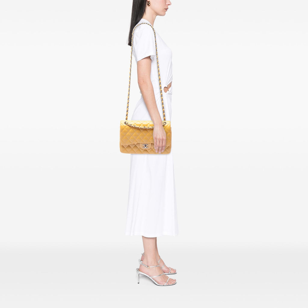 Chanel Jumbo Classic Patent Double Flap