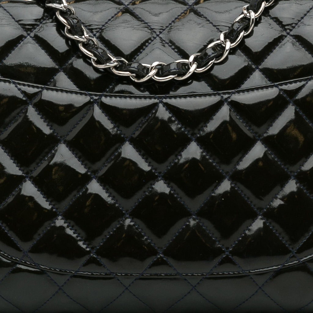 Chanel Jumbo Classic Patent Single Flap Bag (SHG-WIi3Tf)