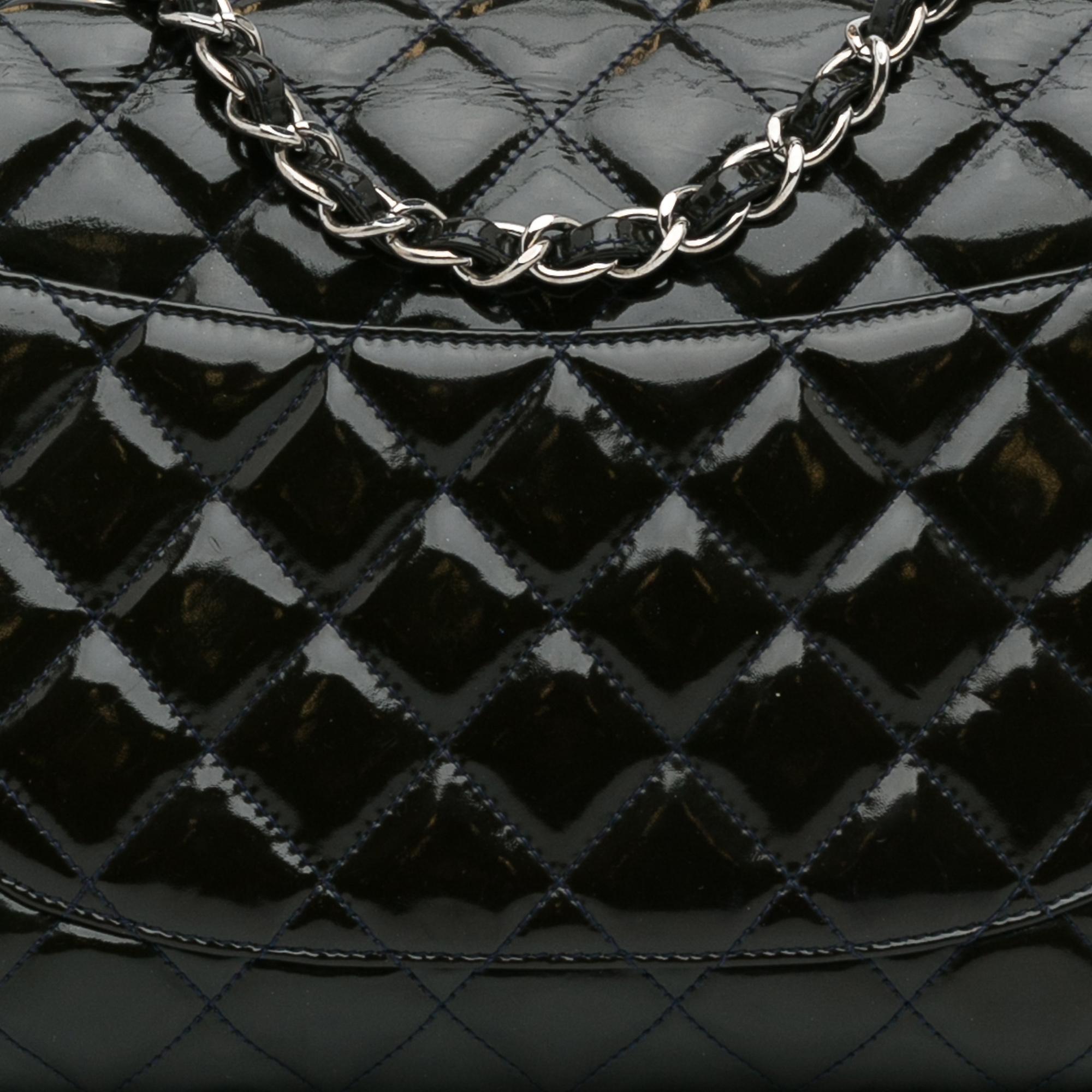 Chanel Jumbo Classic Patent Single Flap Bag (SHG-WIi3Tf)