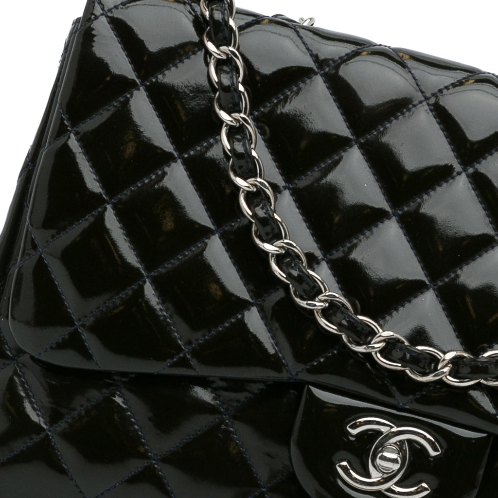 Chanel Jumbo Classic Patent Single Flap Bag (SHG-WIi3Tf)