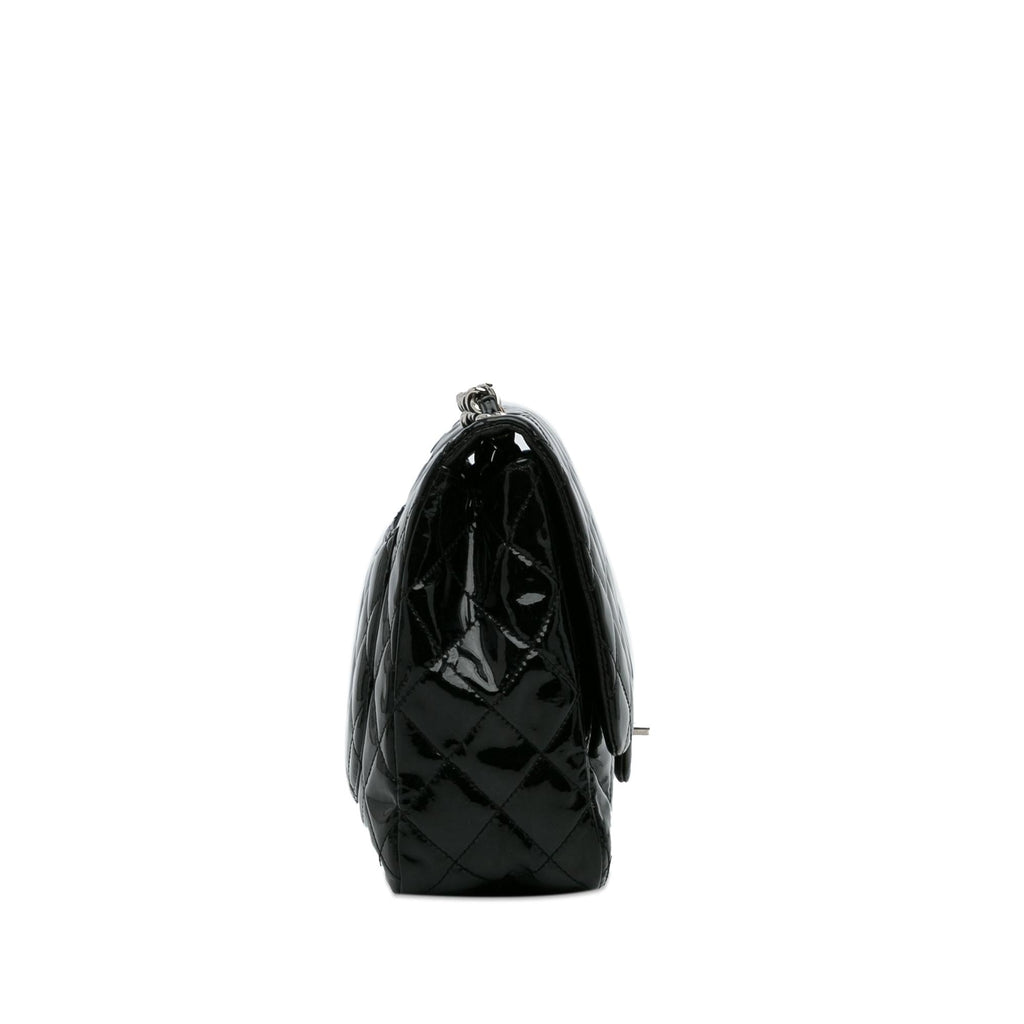 Chanel Jumbo Classic Patent Single Flap Bag (SHG-k7UqYV)