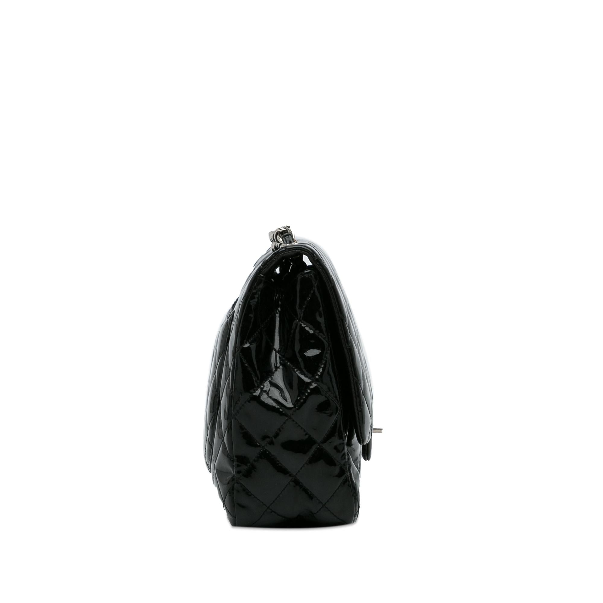 Chanel Jumbo Classic Patent Single Flap Bag (SHG-k7UqYV)
