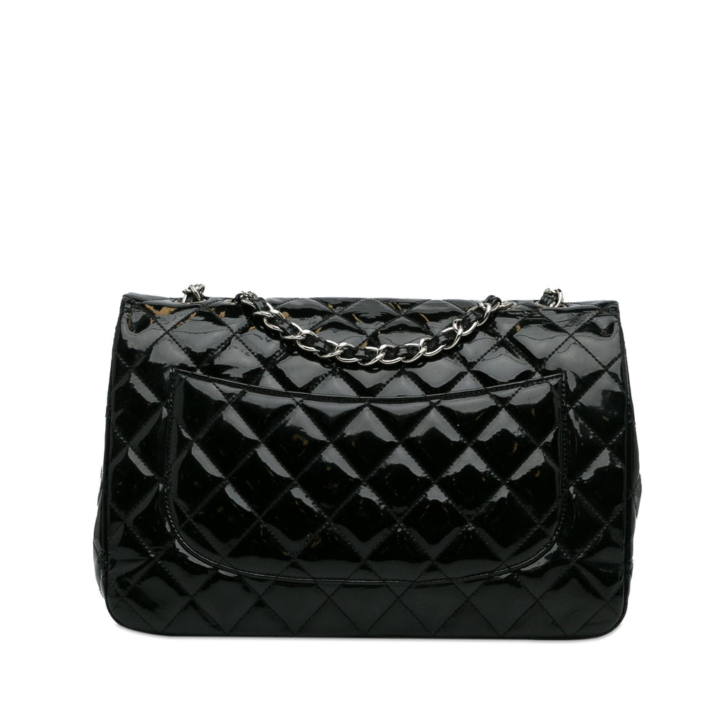 Chanel Jumbo Classic Patent Single Flap Bag (SHG-k7UqYV)
