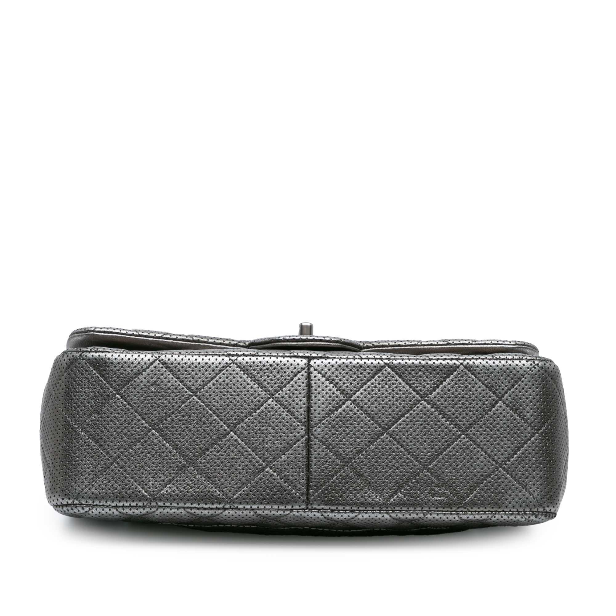 Chanel Jumbo Classic Perforated Lambskin Double Flap