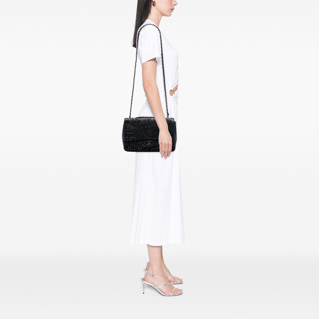 Chanel Jumbo Classic Sequins Single Flap