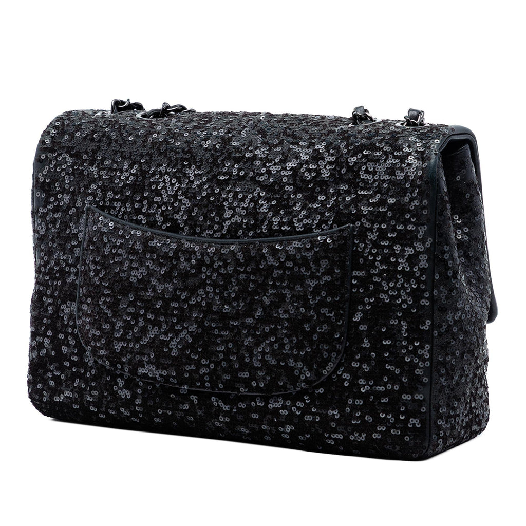 Chanel Jumbo Classic Sequins Single Flap