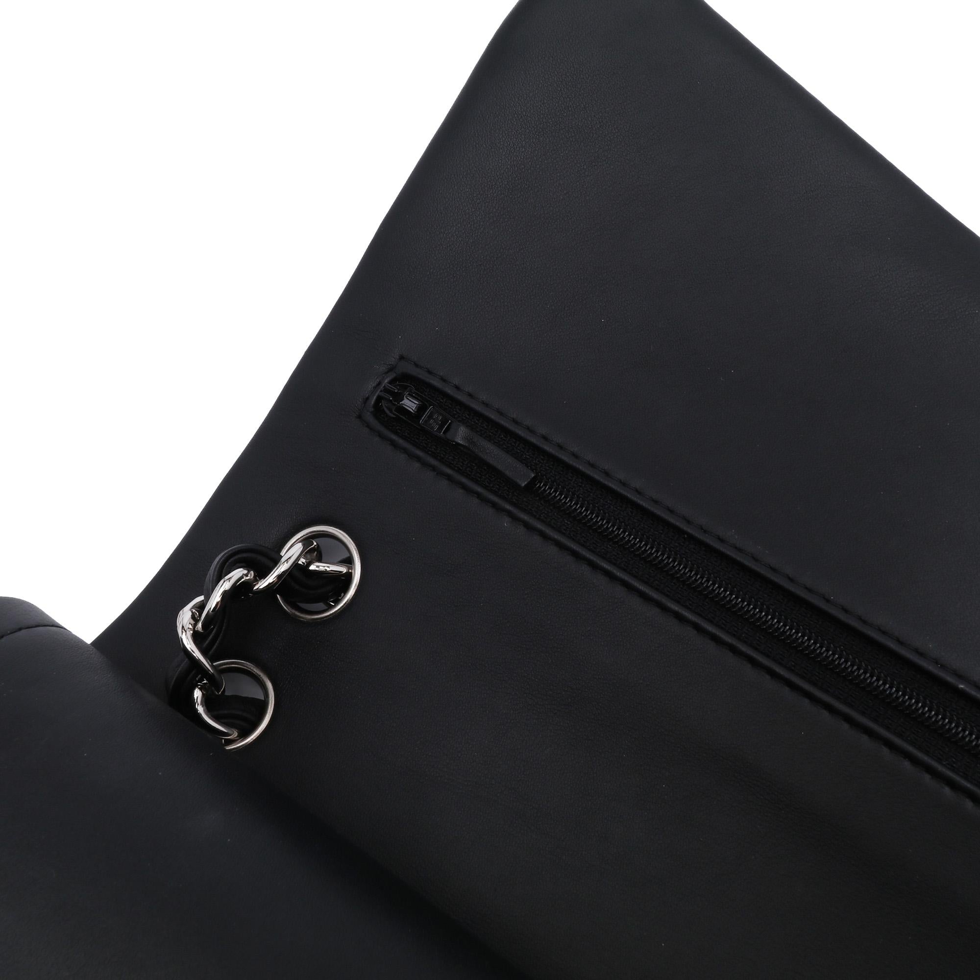 Chanel Jumbo Classic Striped Patent Double Flap