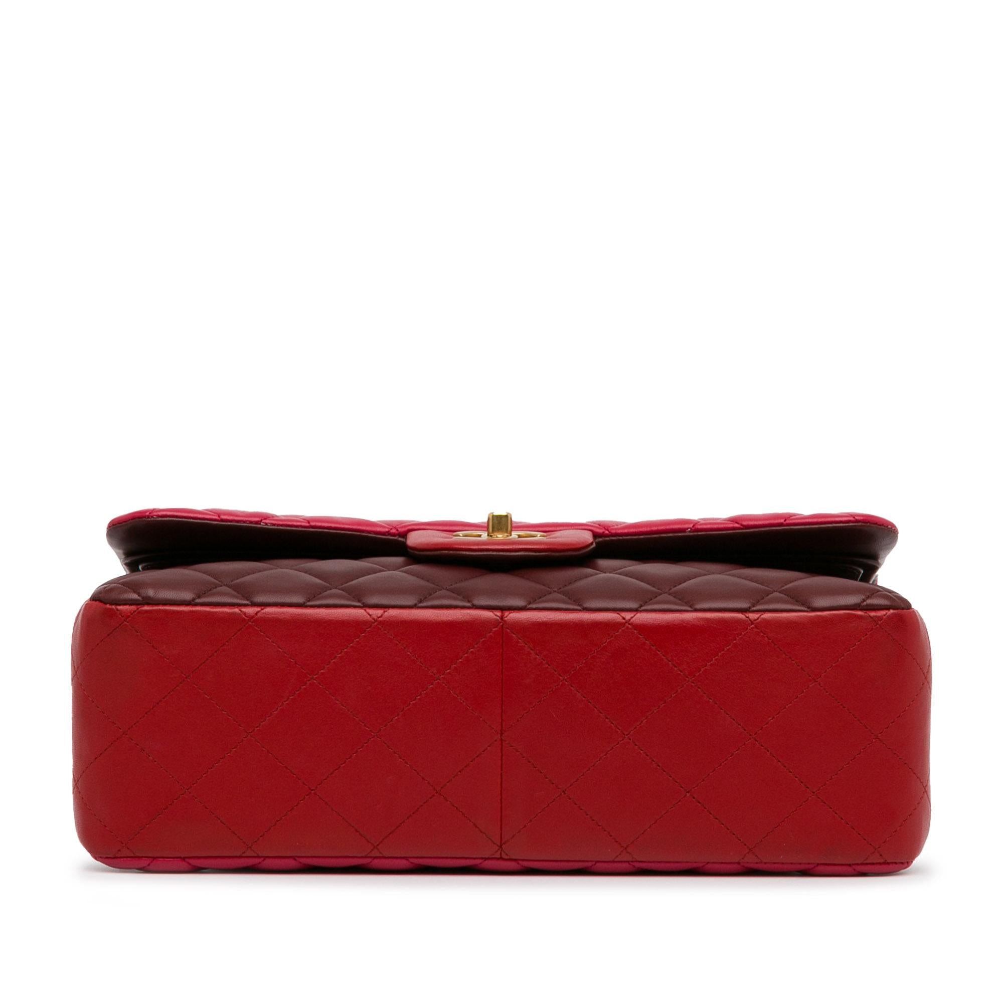 Chanel Jumbo Classic Tricolor Lambskin Double Flap (SHG-2yyCBu)