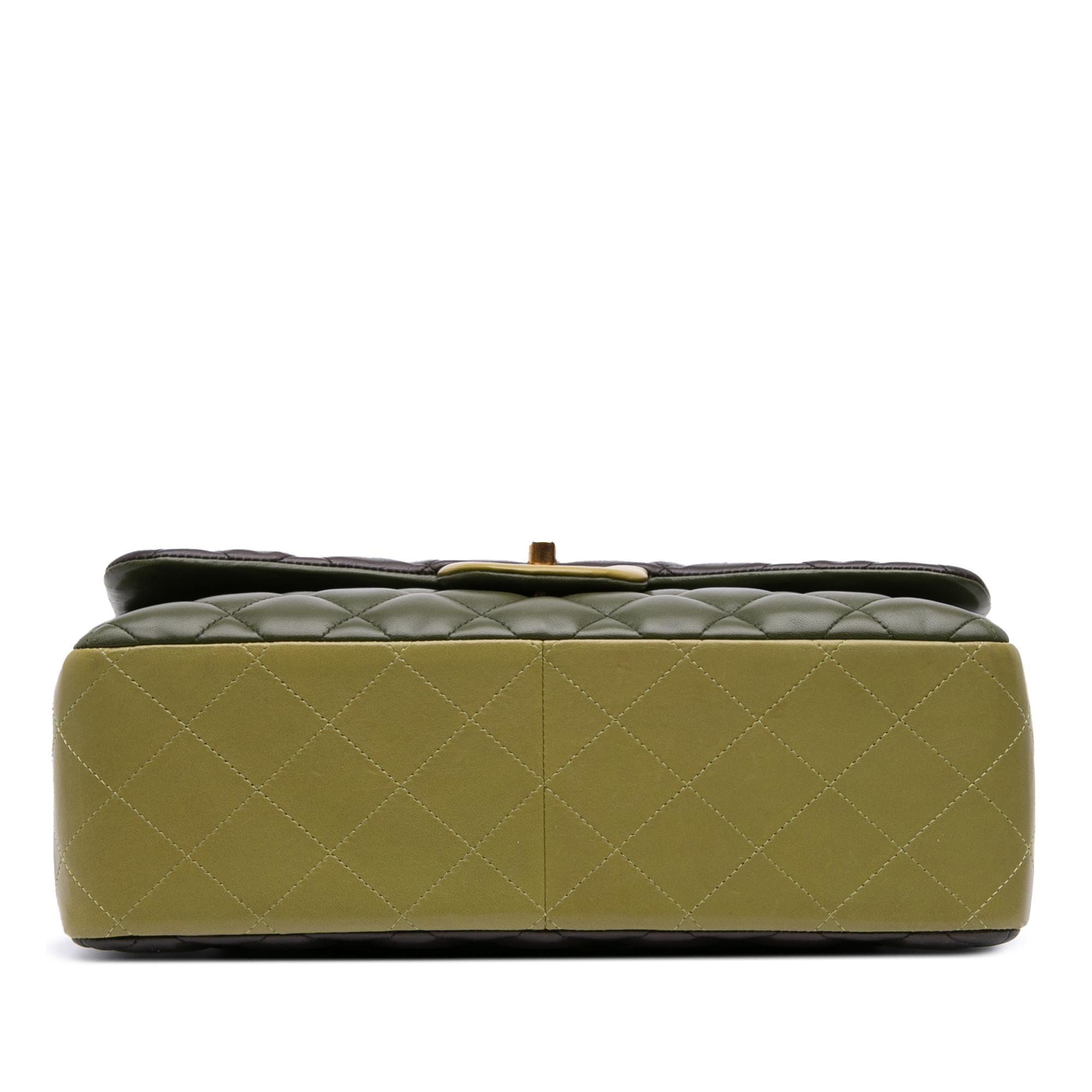 Chanel Jumbo Classic Tricolor Lambskin Double Flap