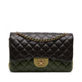 Chanel Jumbo Classic Tricolor Lambskin Double Flap
