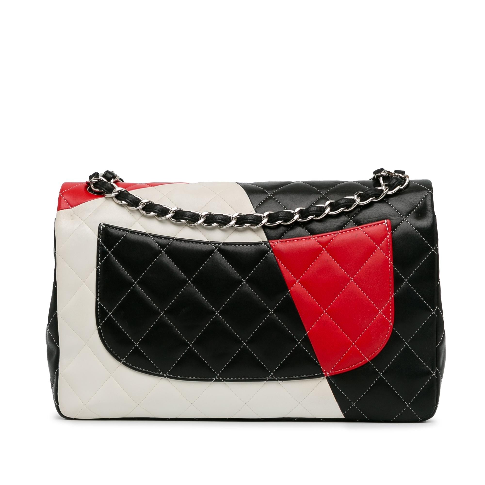 Chanel Jumbo Colorblock Classic Flap Bag (SHG-9TADjH)