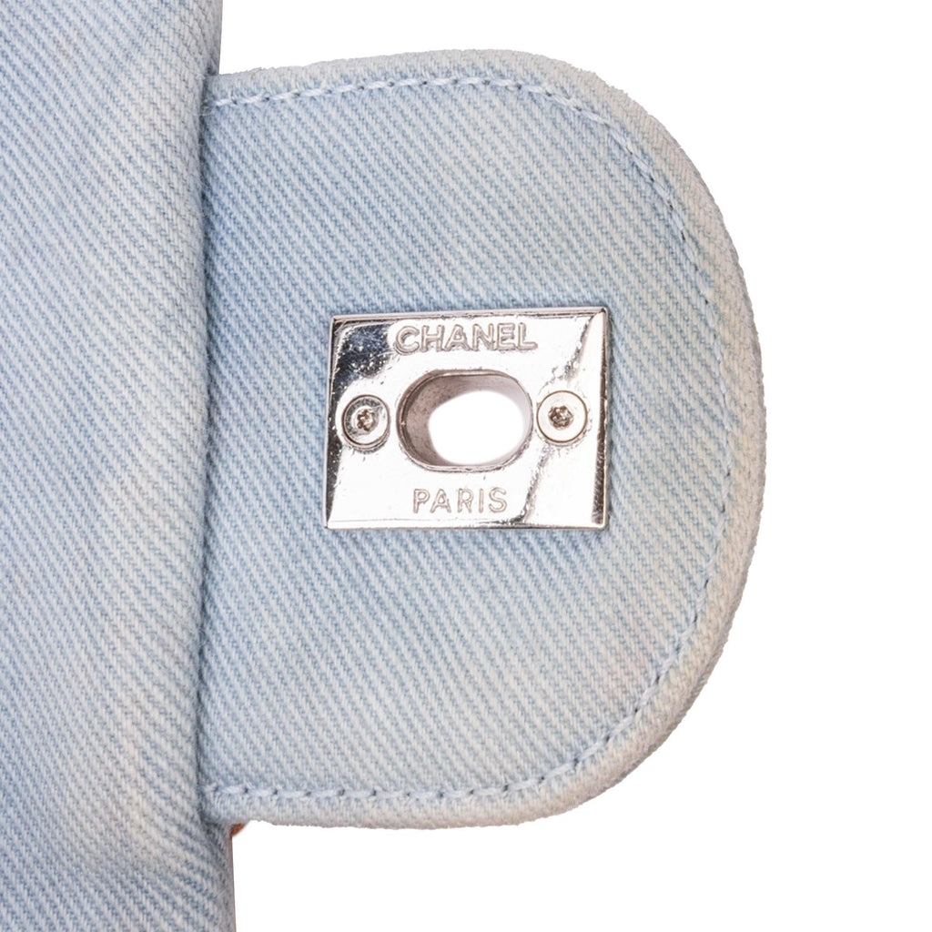 Chanel Jumbo Denim Canebiers Net Flap