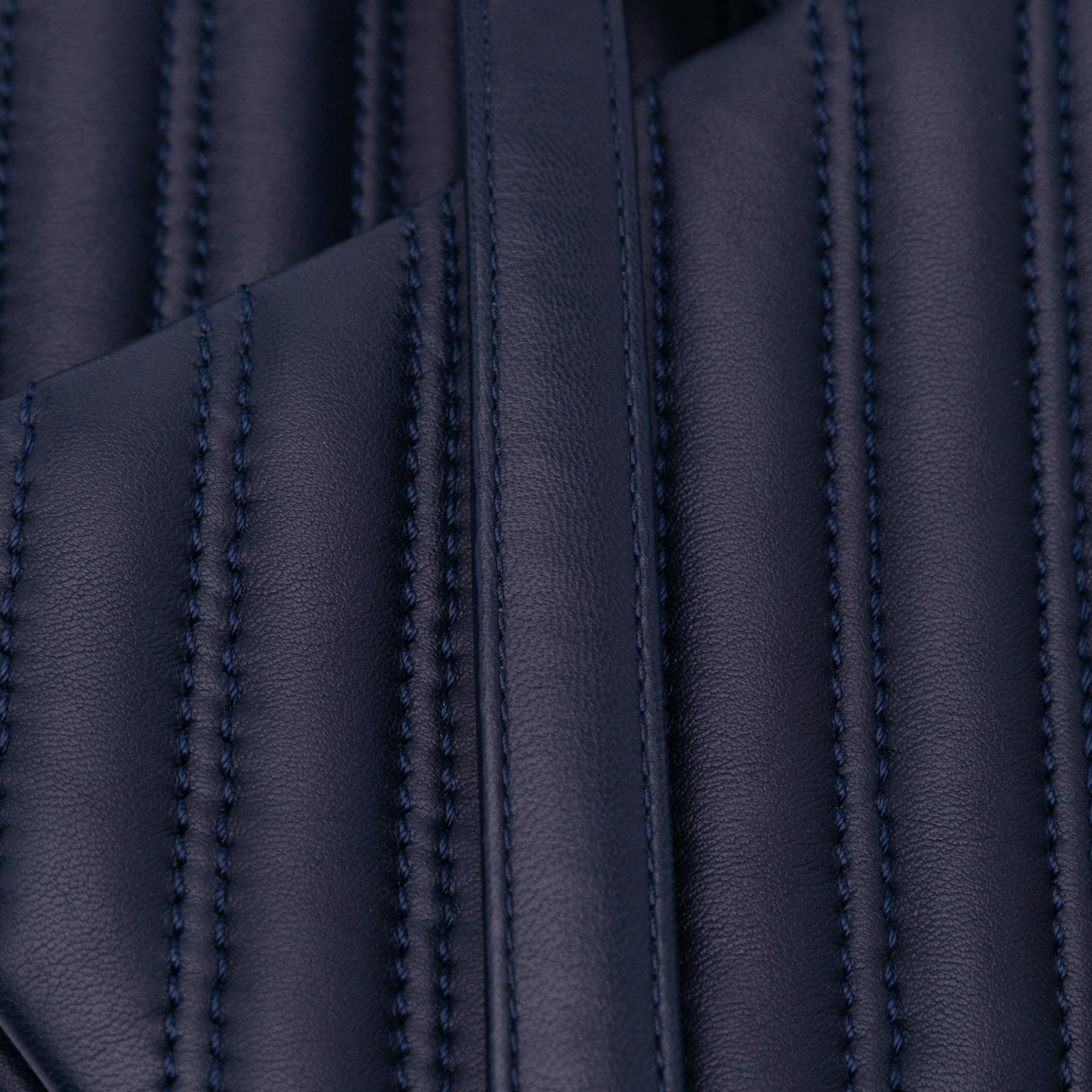 Chanel Jumbo Double Stitch Chevron Lambskin Single Flap
