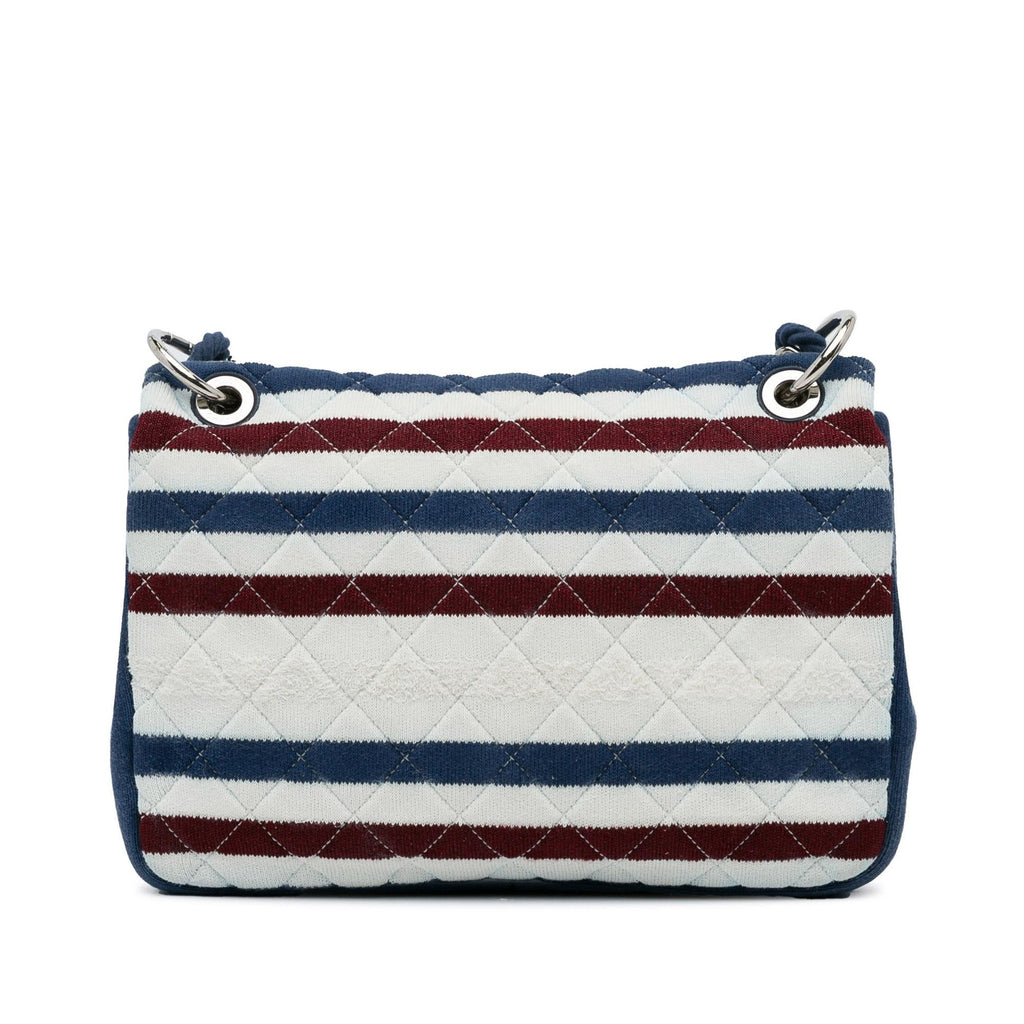 Chanel Jumbo Jersey Rope Flap Bag (SHG-ixkP1F)