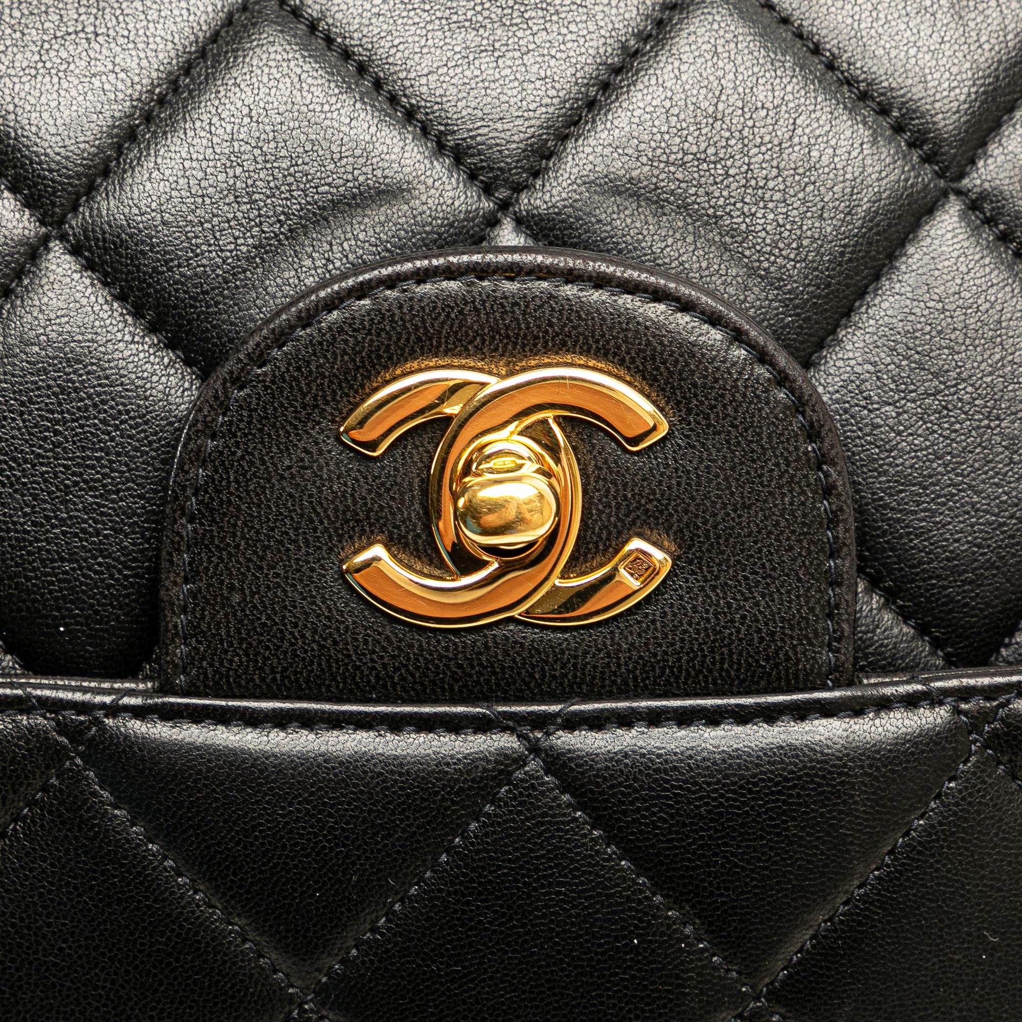 Chanel Jumbo Lambskin Double Sided Flap