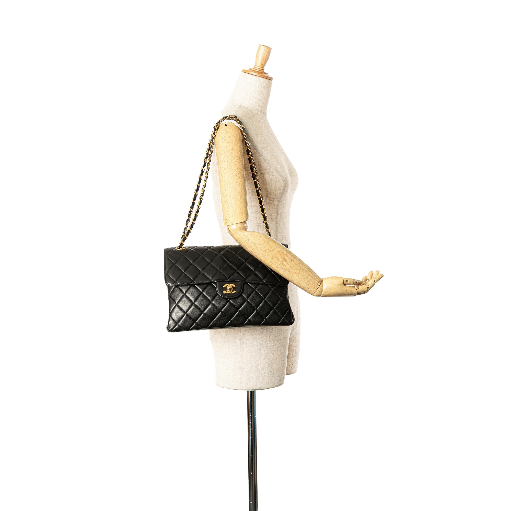 Chanel Jumbo Lambskin Double Sided Flap