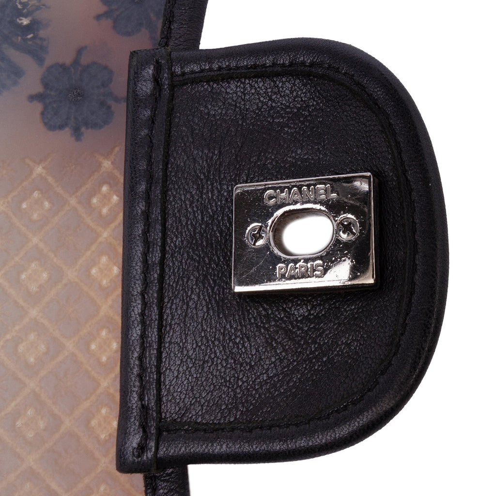 Chanel Jumbo PVC and Tweed Patchwork Single Flap