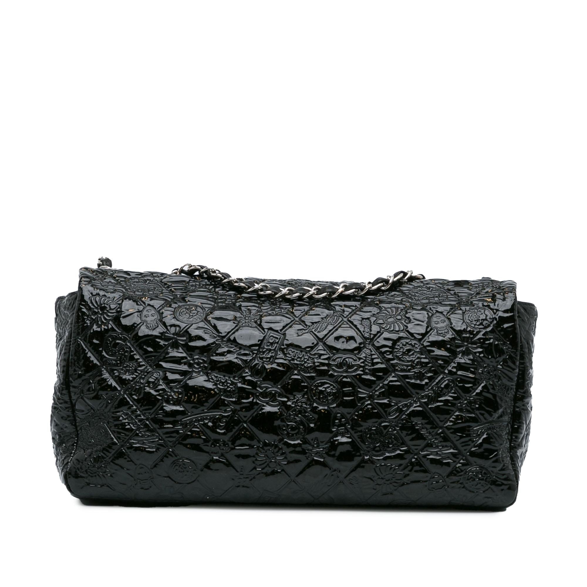 Chanel Jumbo Patent Lucky Symbols Flap (SHG-IatIl6)