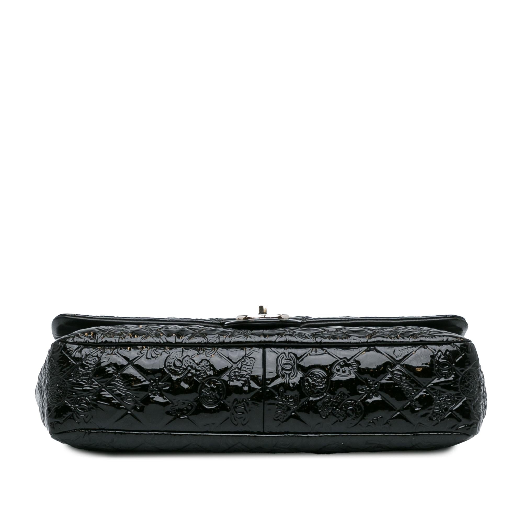 Chanel Jumbo Patent Lucky Symbols Flap (SHG-IatIl6)