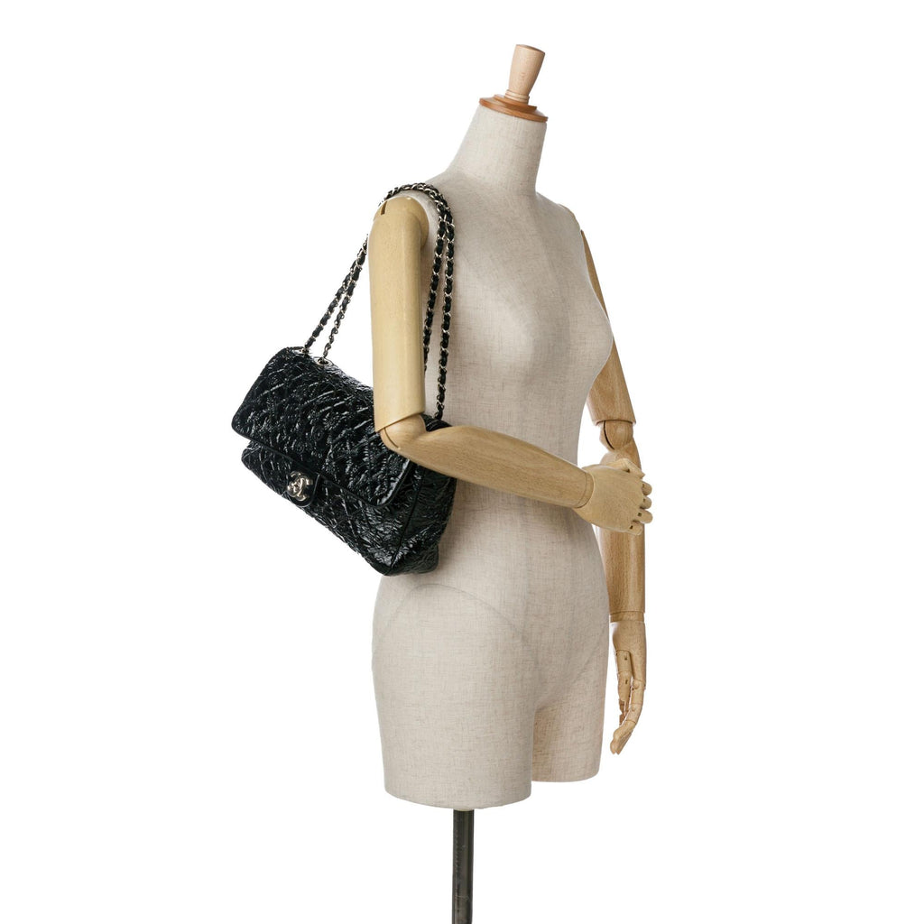 Chanel Jumbo Patent Lucky Symbols Flap (SHG-IatIl6)