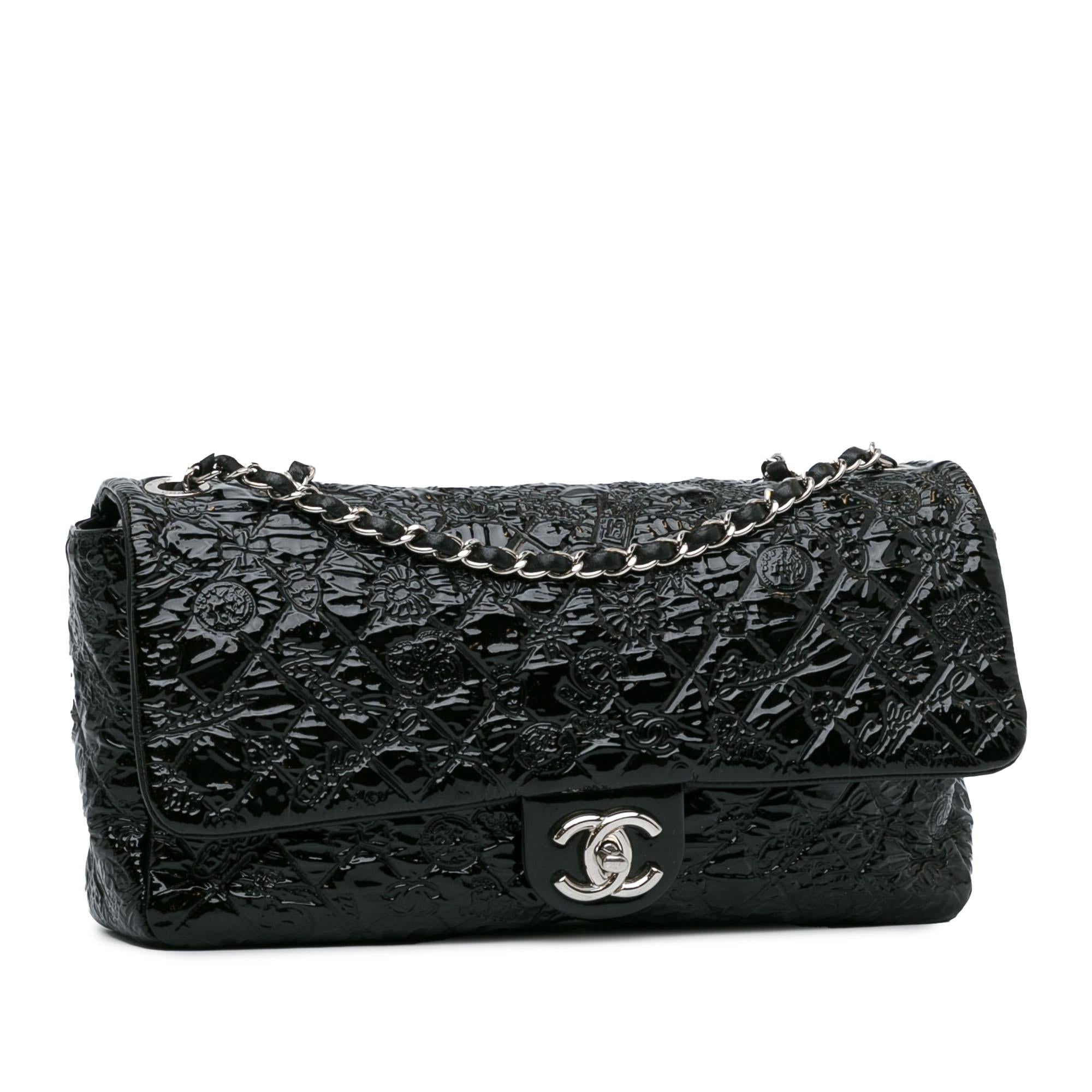 Chanel Jumbo Patent Lucky Symbols Flap (SHG-IatIl6)