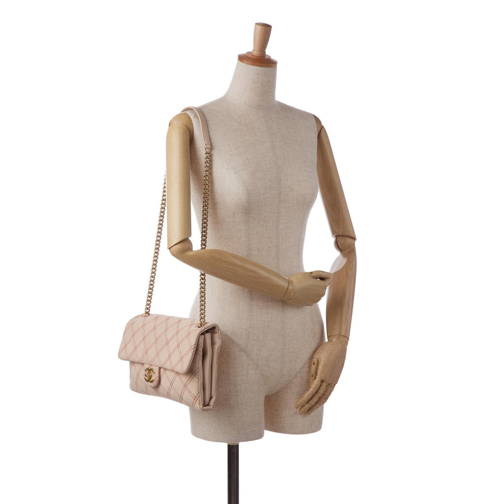 Chanel Jumbo Quilted Calfskin Triple Stitched Flap (SHG-F4DDBD)