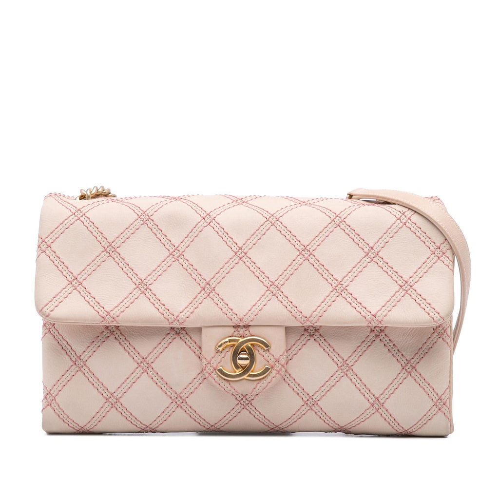 Chanel Jumbo Quilted Calfskin Triple Stitched Flap