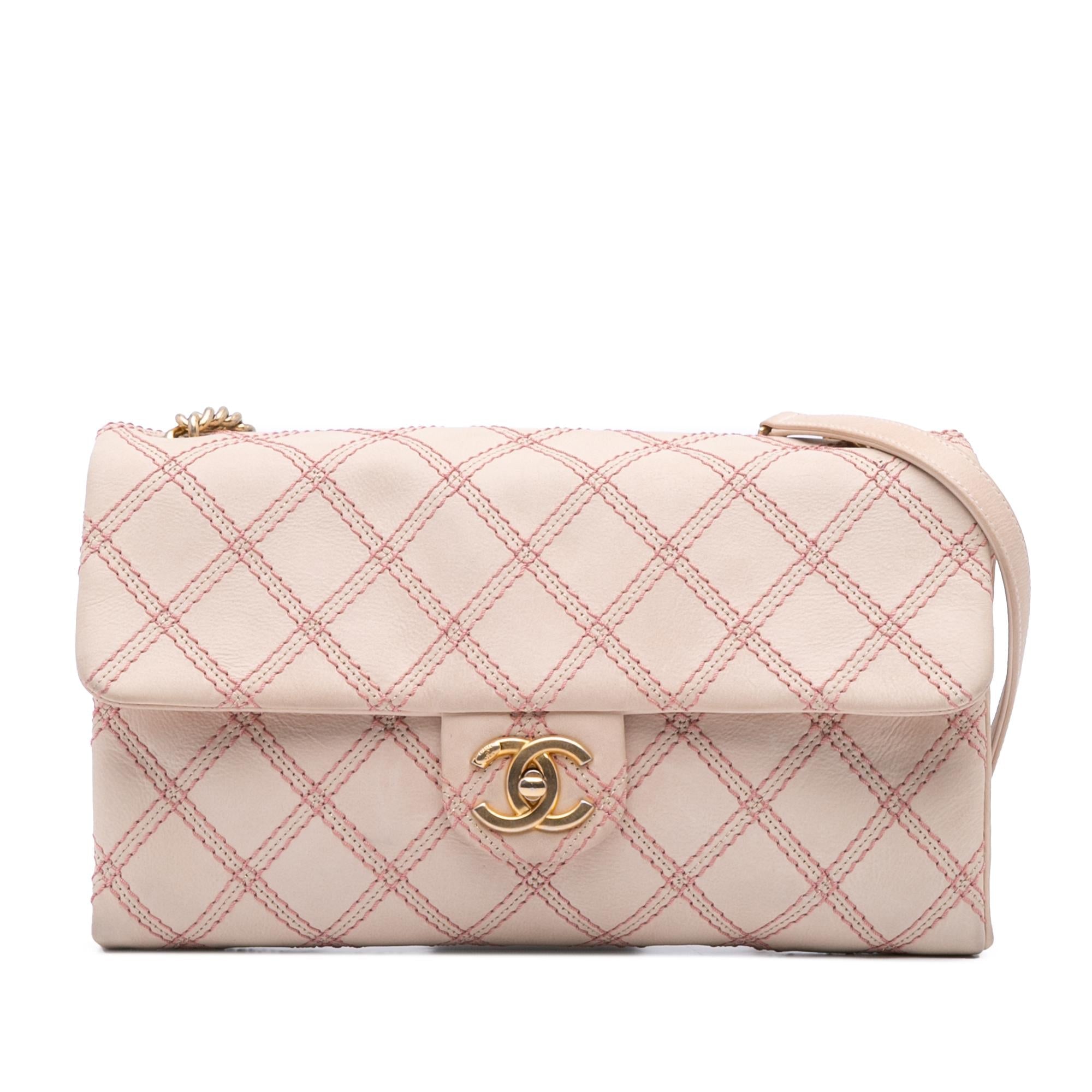 Chanel Jumbo Quilted Calfskin Triple Stitched Flap