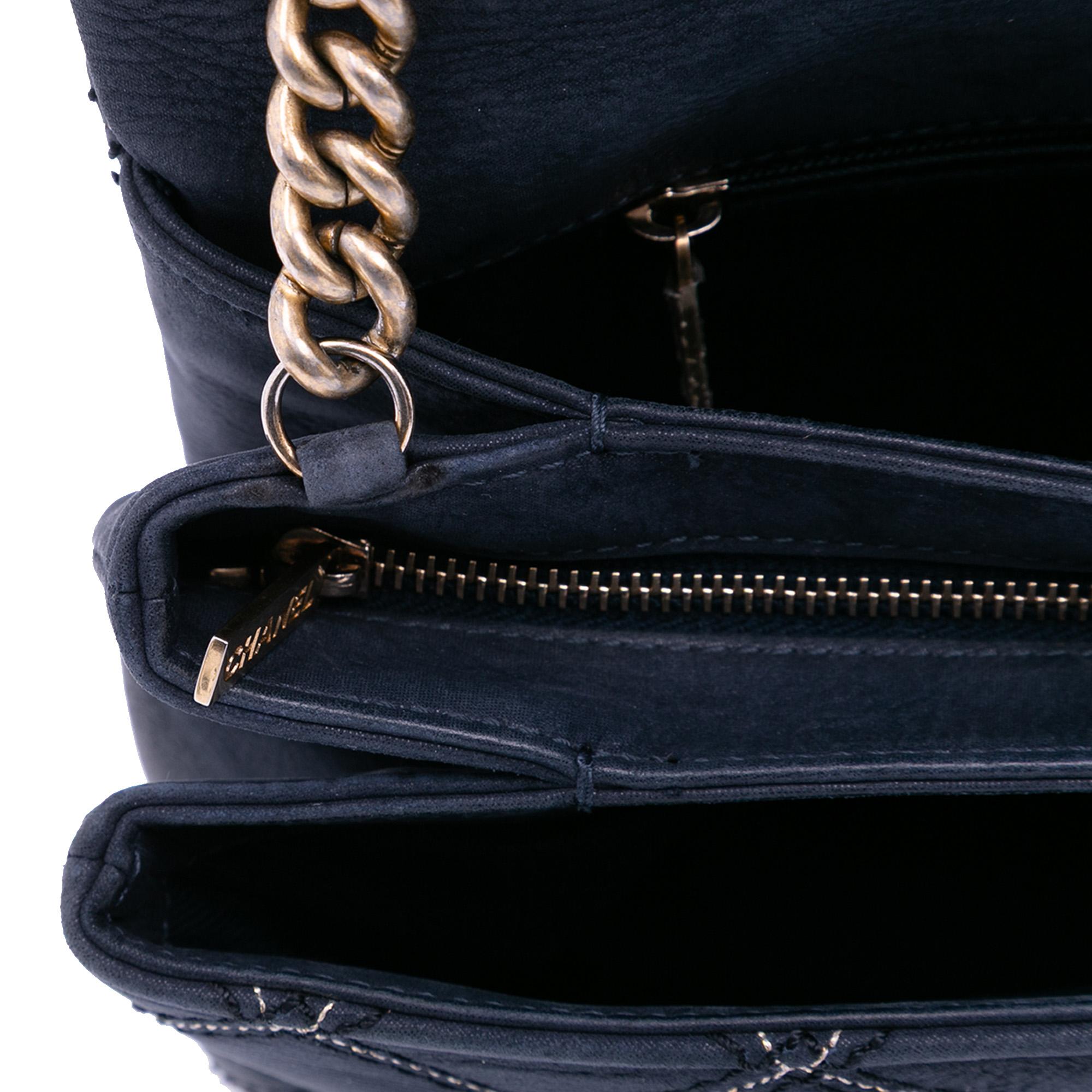 Chanel Jumbo Quilted Calfskin Triple Stitched Flap