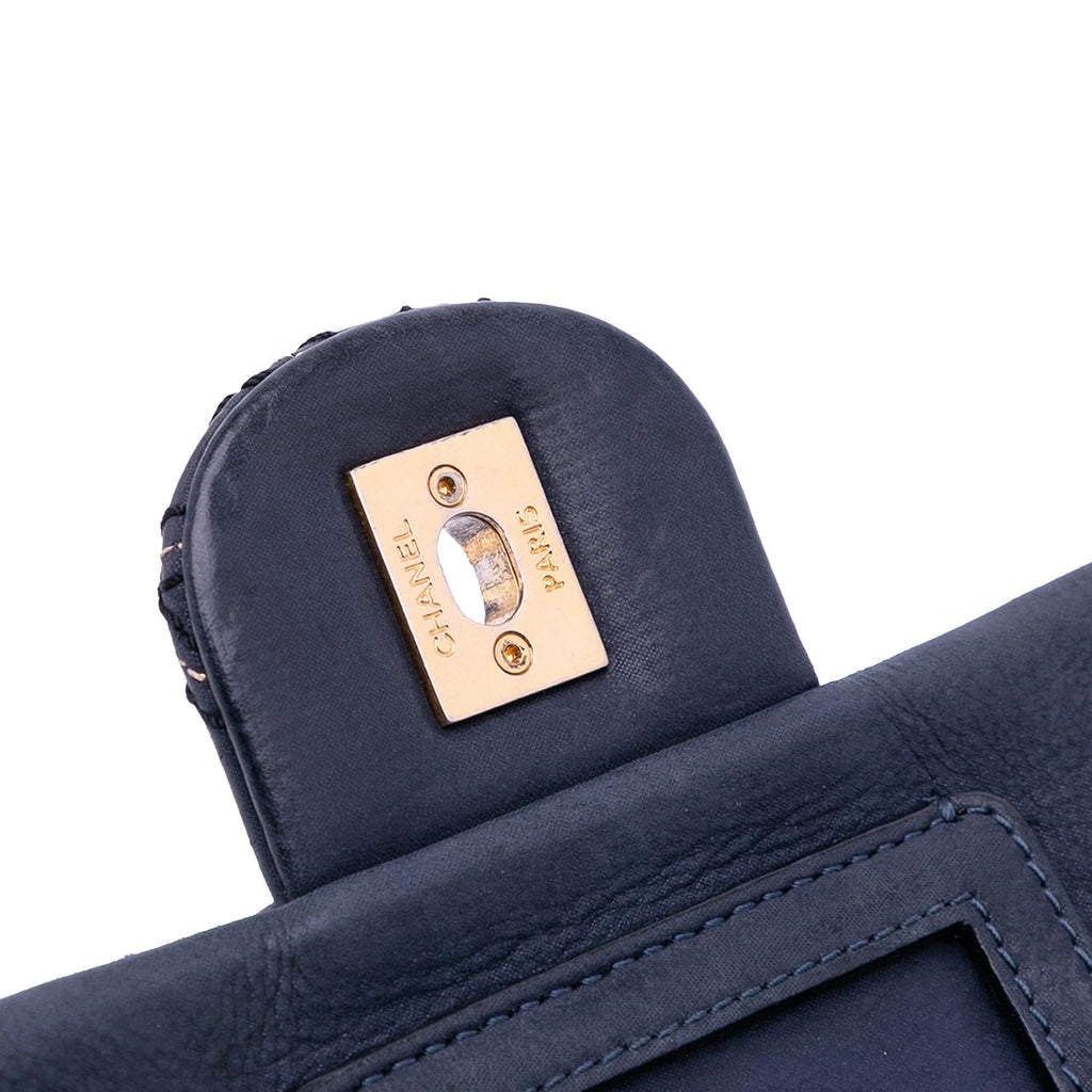 Chanel Jumbo Quilted Calfskin Triple Stitched Flap