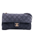Chanel Jumbo Quilted Calfskin Triple Stitched Flap