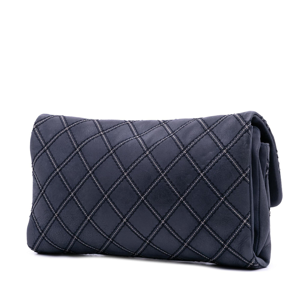Chanel Jumbo Quilted Calfskin Triple Stitched Flap
