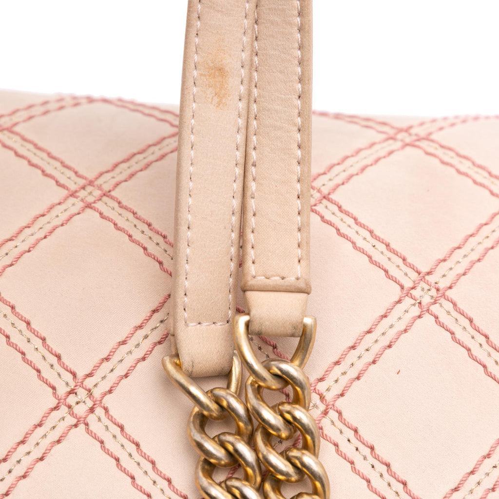 Chanel Jumbo Quilted Calfskin Triple Stitched Flap