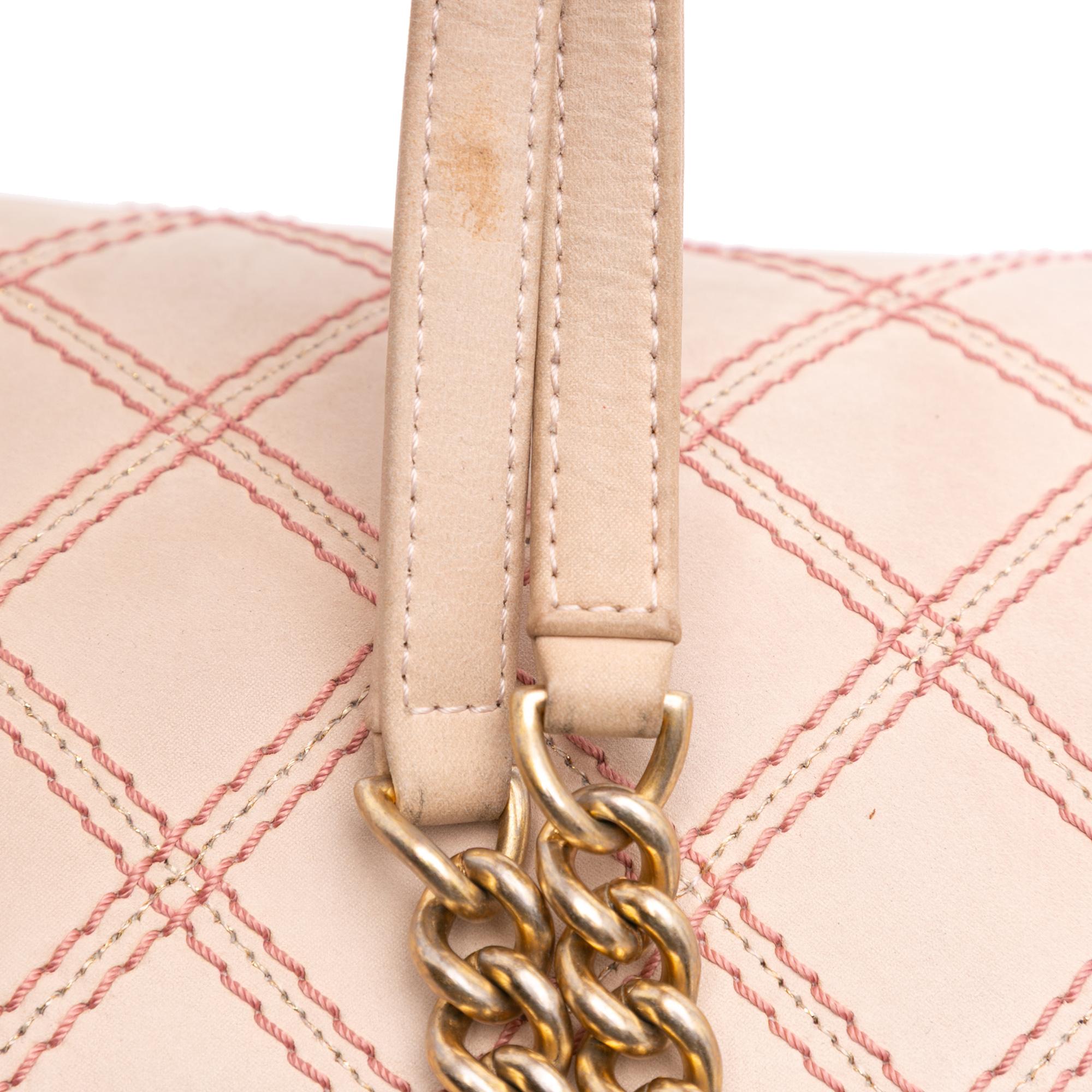 Chanel Jumbo Quilted Calfskin Triple Stitched Flap