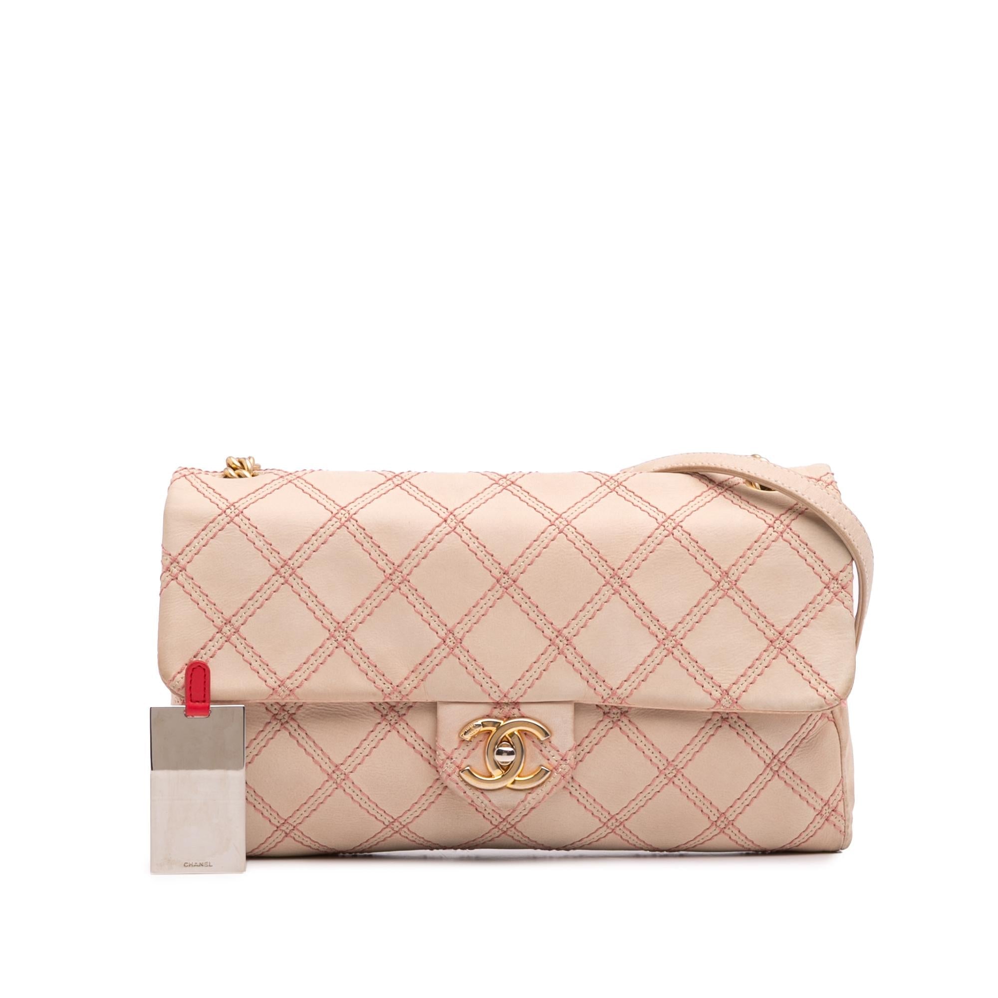 Chanel Jumbo Quilted Calfskin Triple Stitched Flap