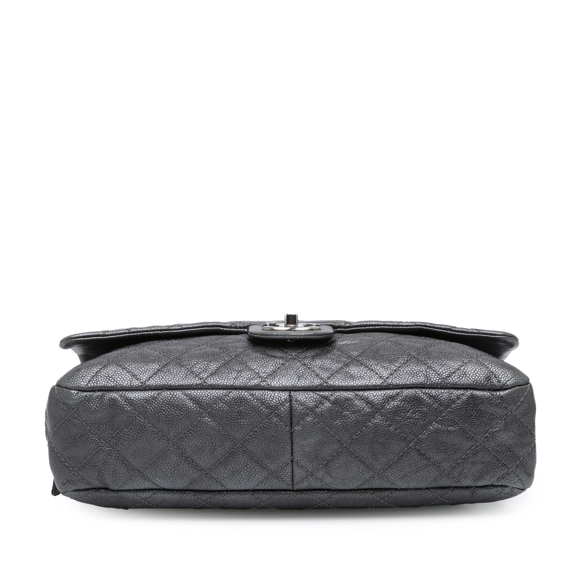 Chanel Jumbo Quilted Caviar Easy Flap
