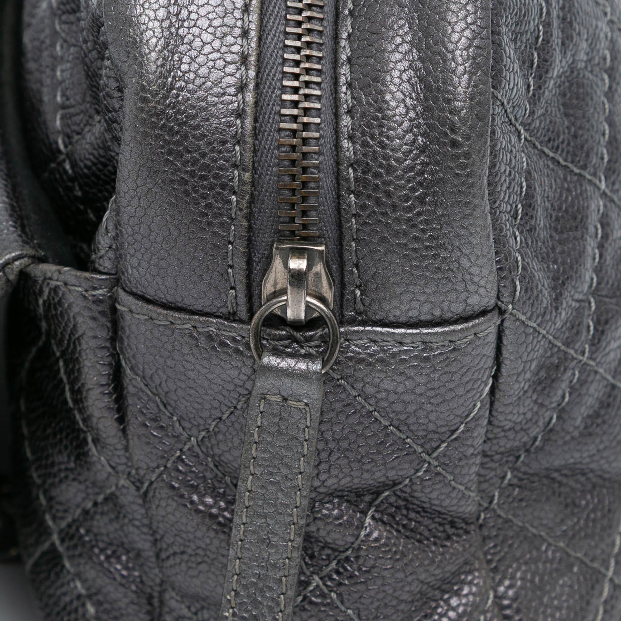 Chanel Jumbo Quilted Caviar Easy Flap