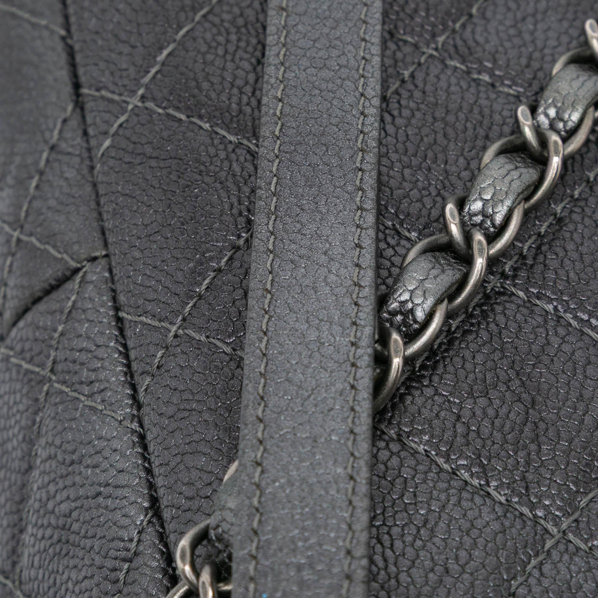 Chanel Jumbo Quilted Caviar Easy Flap