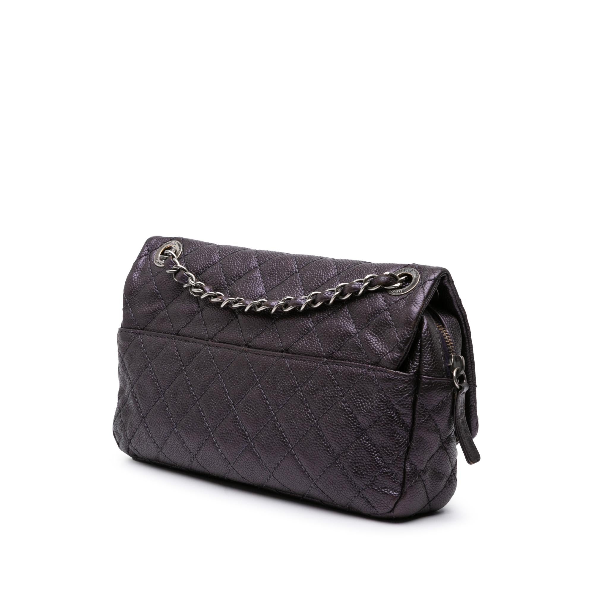 Chanel Jumbo Quilted Caviar Easy Flap